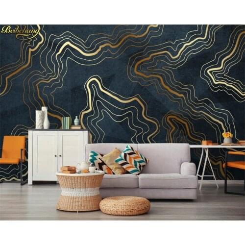 Beibehang Custom 3D Wallpaper Silk Cloth Modern Simple Nordic Personality Abstract Geometric Light Luxury Mural Wallpaper