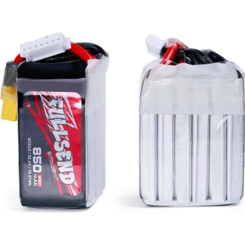 IFlight FULLSEND 14.8V 4S / 22.2V 6S 850mAh 95C Lipo Battery with XT30 / XT60 Connector for FPV drone part