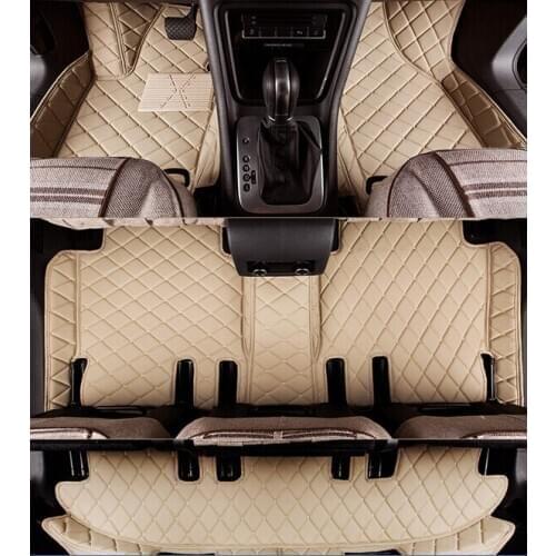 Customized Full Covered Car Floor Mats for Infiniti QX80 8seats Waterproof Durable Carpets for Infiniti QX80 8seats