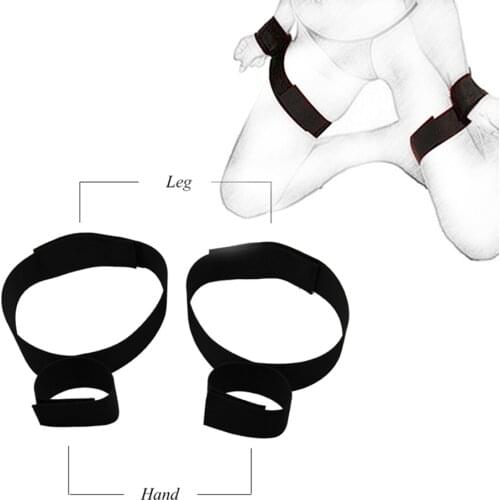 BDSM Adult Toys Sex Handcuff Wrist to Leg Cuffs Slave Fetish Sextoy Femme bdsm Restraints Handcuffed Sex Toy For Couple