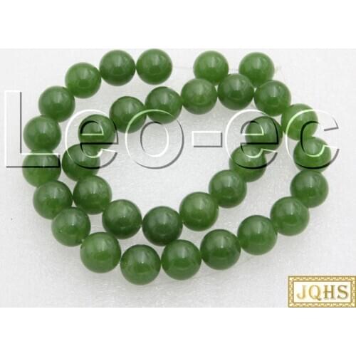 Natural 8mm green Jades Stone Loose Beads for Jewelry Making Strand 15" v1407
