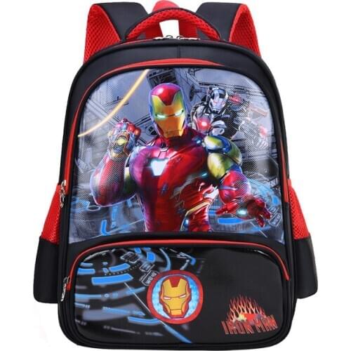 Disney cartoon children schoolbag Iron Man Spiderman Frozen elsa anna boys girsl kids school bag kindergarten backpack kids bag