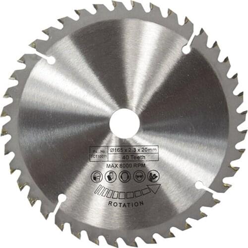 165mm 40T 20mm Bore TCT Circular Saw Blade Disc for Dewalt Makita Ryobi
