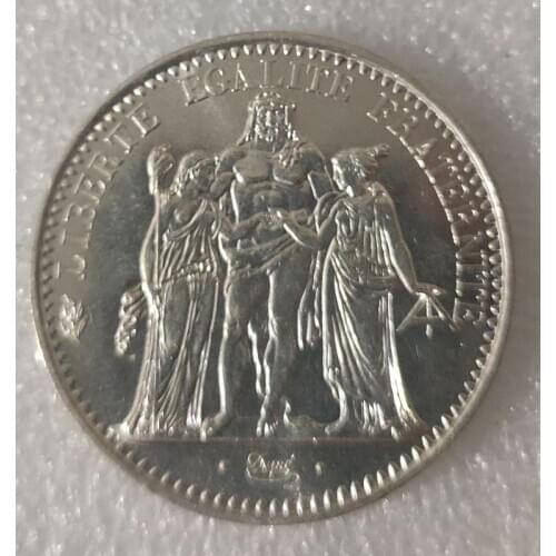 French 10 Francs Old Real Silver Coin100% Original Coins Europe Collectible Coin