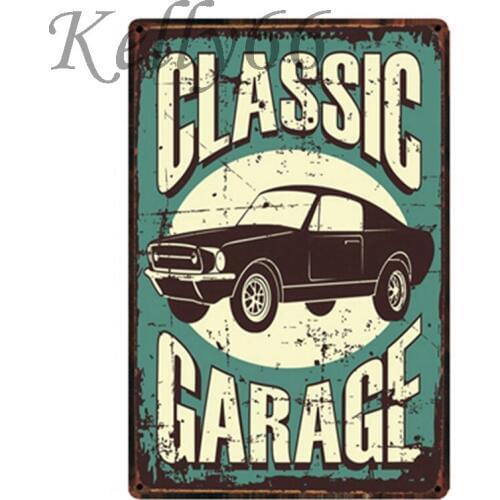 [ Kelly66 ] CLASSSIC GARAGE Metal Sign Tin Poster Home Decor Bar Wall Art Painting 20*30 CM Size y-1603