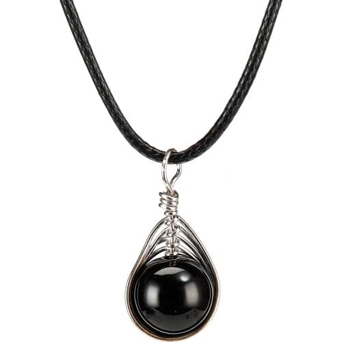 Creativity Handicrafts Round bead pendant natural Korean version accessories Jewelry