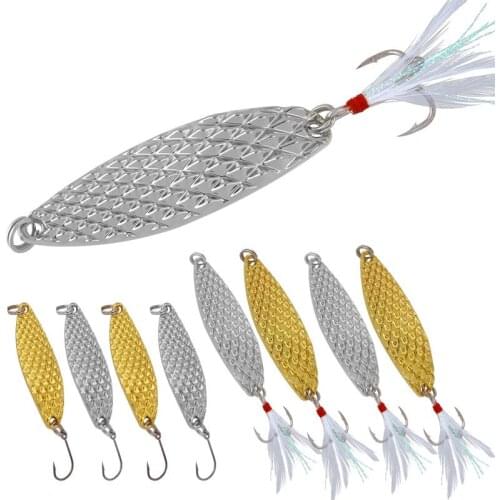 Luya Lure Sequins Leeches Pineapple Metal Hyperboloid Diamond Spoon-shaped Long Cast Submerged Sequins Alice Mouth Bass