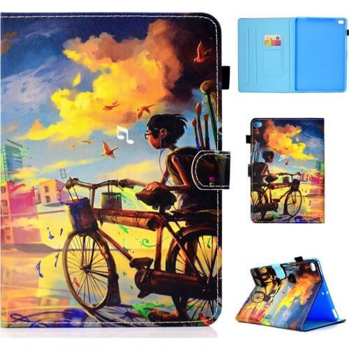 Fashion Painting Case For iPad Air 2 iPad 9.7 2018 2017 Air2 Smart Cover Protector Shell Holder With Card Slots Anti-Knock Pouch