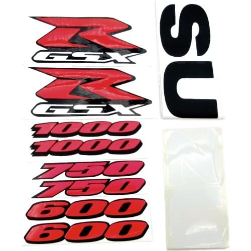 Motorcycle 3D Logo Sticker Badge Fairing Decals Emblem For Suzuki GSX-R GSXR600 GSXR750 GSXR1000 K1 K2 K3 K4 K5 K6 K7 K8 K9 K10