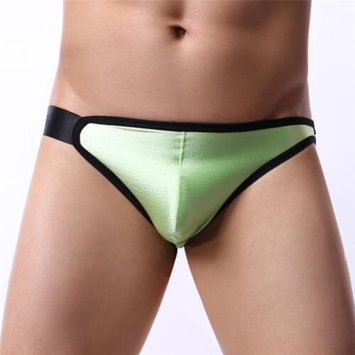 Men Underwear Sexy Men Briefs Breathable Silky Male Panties Underpants Briefs Mens Slip Cueca Tanga Mens Briefs
