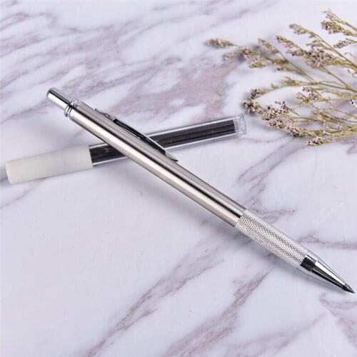 The New Mechanical pencil 3.0mm 2B drawing writing activity pencil with12-color refill office school stationery