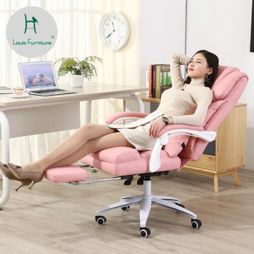 Louis Fashion Office Chairs Comfortable Lifts Families Can Lie Down Simplify Modern