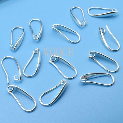 Wholesale 10-20PCS of 925 Sterling Silver/18K Gold/ Rose Gold Earrings Jewelry Original DIY Jewelry Making Supplies Hooks
