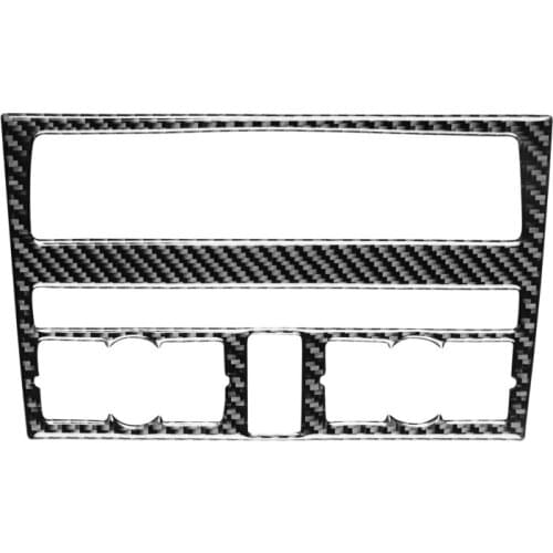 Fit For Audi Q7 2008-2015 real carbon fiber central control air conditioning adjustment CD button button knob panel