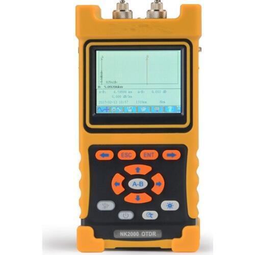 Handheld NK2000 SM OTDR 1310nm/1550nm 28/26dB Integrated 2MW VFL Touch Screen 70km~80km Optical Time Domain Reflectometer VFL