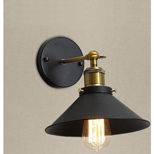 Industrial Wall lamp E27 Base Retro Attic LED Wall Lights Stairs Bathroom Iron Wall Lights