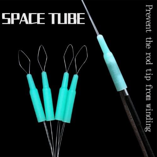 Space tube rod rope to prevent entanglement hand rod tail sleeve main line entanglemen space beans fishing gear fishing supplies