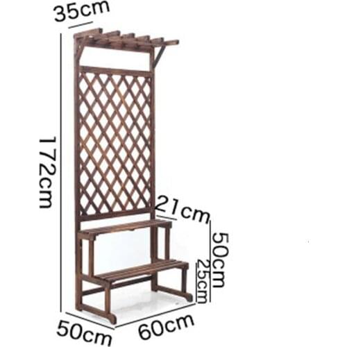 Urbano Madera Rak Bunga Balkon Indoor Plant Plantenstandaard Scaffale Porta Piante Dekoration Balcony Shelf Outdoor Flower Stand