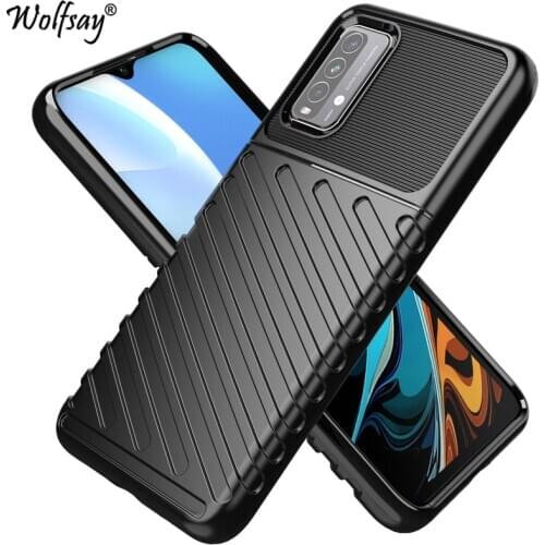 Rugged Fiber Shield Cover For Xiaomi Redmi 9T Case Bumper Anti-knock Full Cover Case For Redmi 9T Case For Redmi 9T 6.53 inch