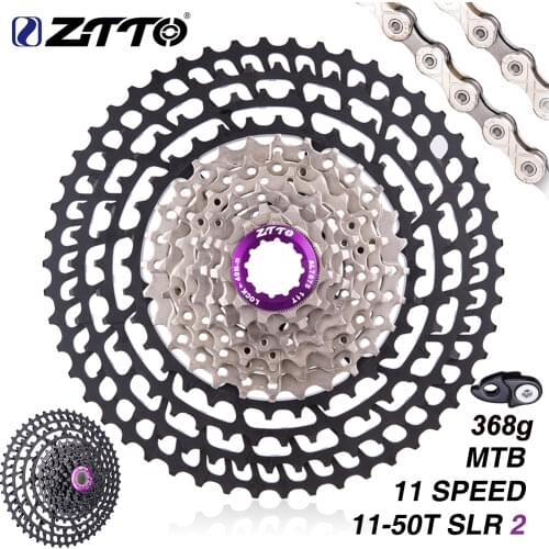 ZTTO MTB Bike 11s 11-50T SLR2 Cassette 11Speed Wide Ratio UltraLight k7 11S 50t 360g CNC Freewheel Mountain Bike Bicycle Parts