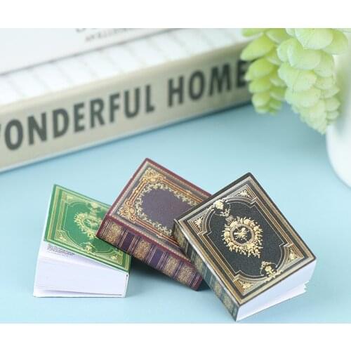 1:12 Dollhouse Miniature Book Classic Flip Book Model Scene Decor Accessories Doll Miniature Scene Model