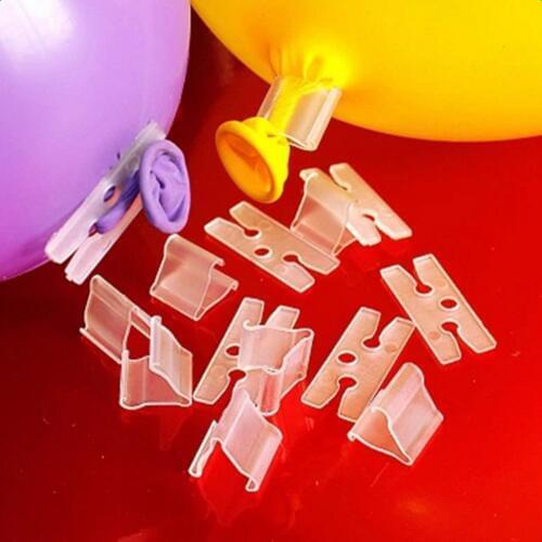 100 Balloon Clip Ties H Shape For Wedding Sealing Helium Gas Air Balloons Festive & Party Supplies