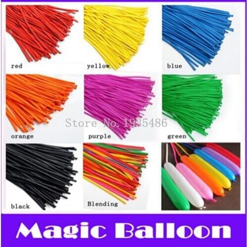 100P/Pack Tying Twisting Balloon Long Shape Balloon Latex Balloons Assorted Colors Wedding Birthday Christmas Holiday Decoration