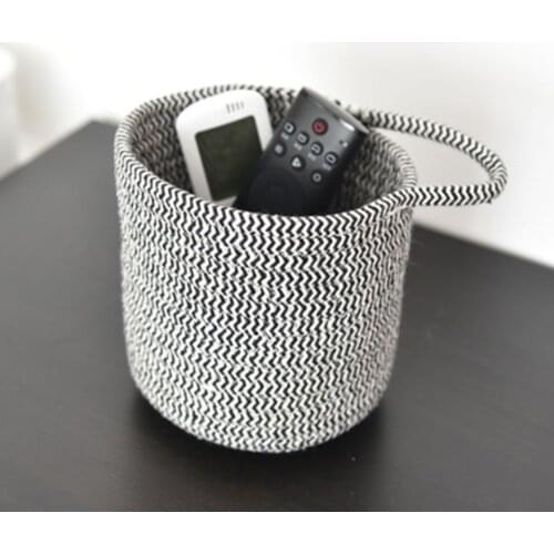 2021 New Storage Basket Fabric Finishing Box Desktop Remote Control Storage Basket Woven Basket Frame