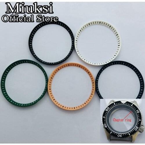 30.3mm chapter ring black blue green white orange watch case chapter ring