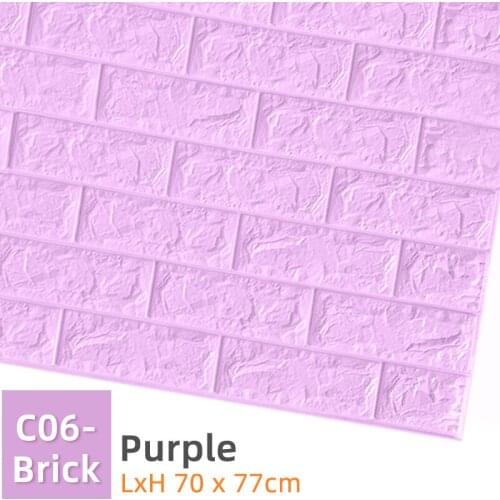 77x70cm 3D Brick Wall Stickers DIY Self Foam Waterproof Decor Wall Covering Wallpaper For TV Background Kids Living Room Decor