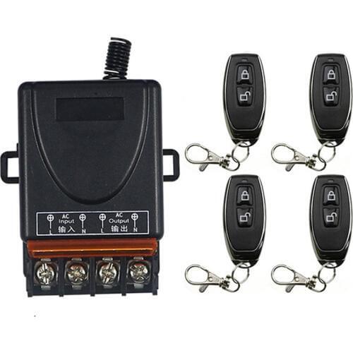 AC 110V 220 V 1CH 1CH Radio Controller RF Wireless Relay Remote Control Switch 315 MHZ 433 MHZ Transmitter+ Receiver