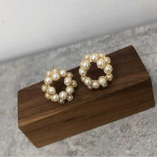 Han Guodong door temperament elegant contracted personality female small pearl earring