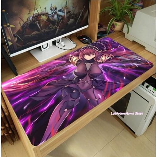 Fate/Grand Order Scathach Anime Sexy Girl Mouse Pad Cosplay Thicken Laptop PC Mice Mat Desk Keyboard Mat Anti-Slip Playmat