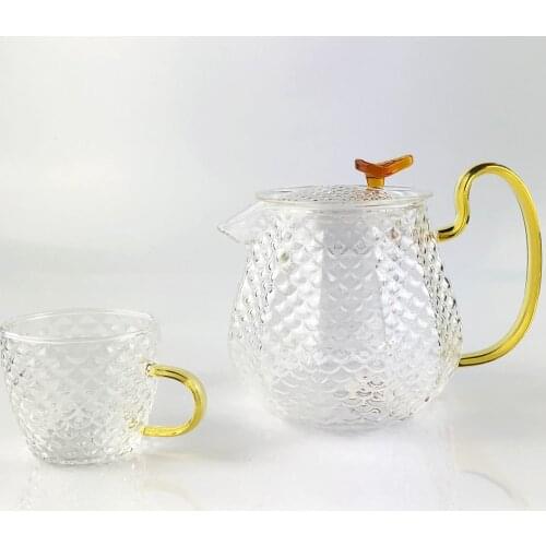 Chinese Tea Glass Pot Set Maker Home Kettle For Puer Kongfu Black Tea Coffee