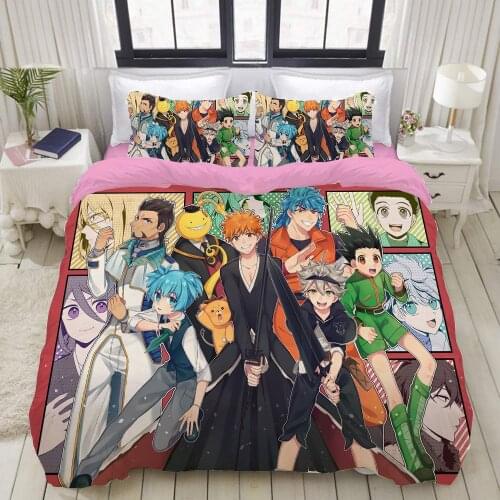 Assassination Classroom 3d Printed Bedding Cover Bedding Set Duvet Cover Cartoon Giant Comforter Bed Linen Bed Set (NO Sheet)