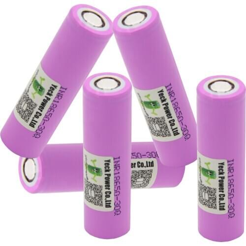 Rechargeable li-ion battery INR18650 30Q ion batteries lithium rechargeable 30A 10C high drain 3000mah 3.7V / 18650 charger