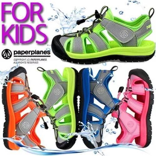 [Paperplanes] Korea HIT Kids sandals sports outdoor Hiking water shoes infant boy girl slippers-7751