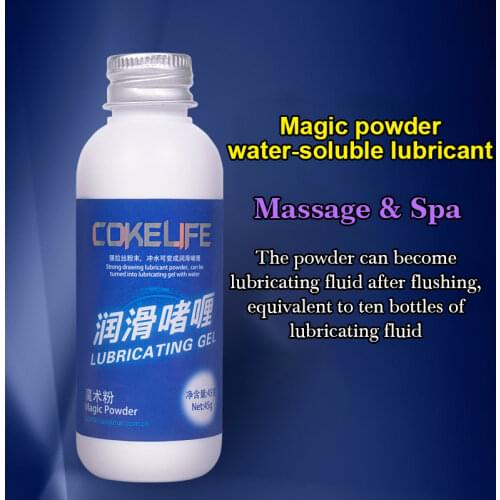 Cokelife Magic Lubricant Water-Soluble Lubricating Gel Magic Powder Lubricant Mix with Water Vaginal Lube Oil Anal Sex Grease