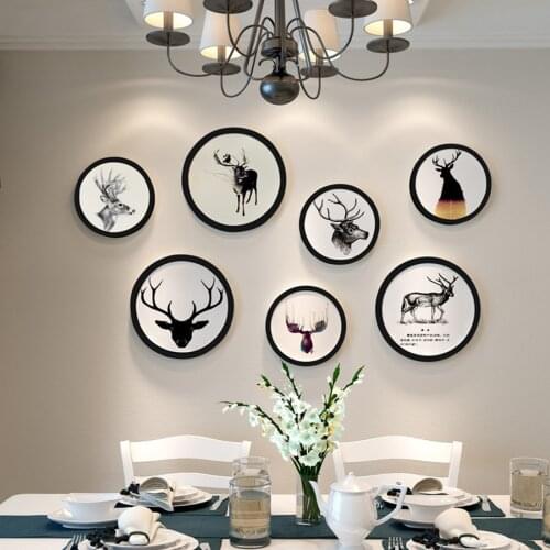Modern Home Frames Round Photo Frame Picture Wall Frame DIY Hanging Wall Photo Holder Wall Mounted Photo Holder Home Decor