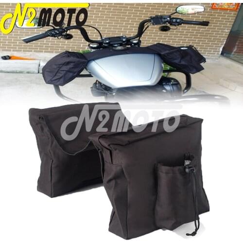 Fuel Gas Tank Oxford Cloth Saddlebag Storage Bag With Side Water Bottle Bag Cup Holder ATV Snowmobile Motorcycle Accessories