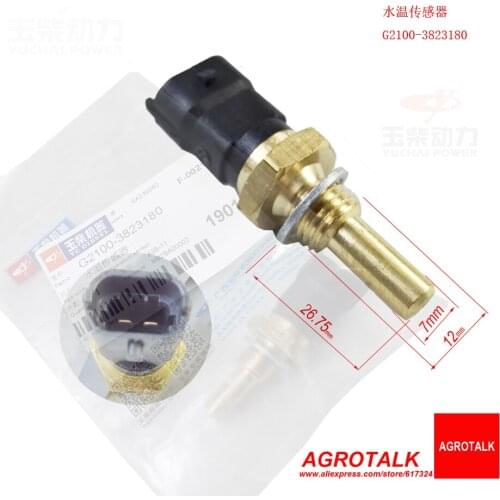 Water temperature feel plug for Yutong bus with Yuchai series engine YC6J210N-30, part number: G2100-3823180