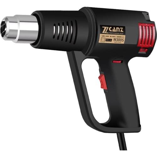 Hose Film Control Car Film Baking Shrink Sealing M300S 2000W Roast Gun Hot Air Gun 2 Speeds Wind Speed Adjustable Temperature