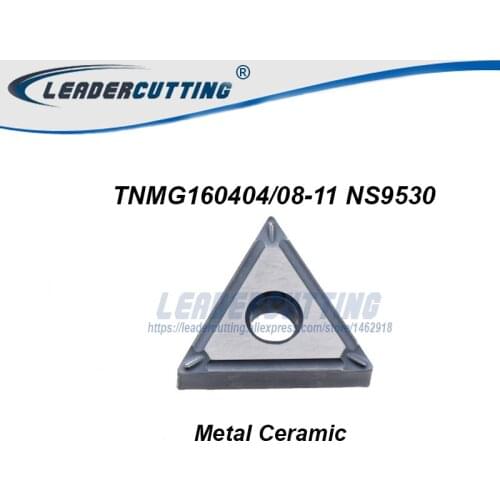 TNMG160402-11 NS9530 TNMG160404-11 NS9530*10pcs Turning carbide inserts,TNMG Turning for blades Tip for Steel