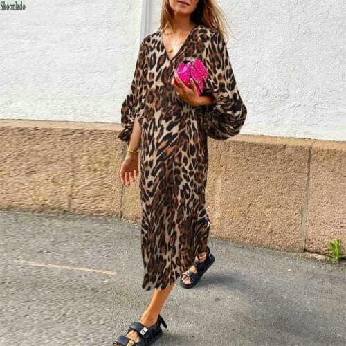 Plus size summer women cotton Fashion leopard printing bat seelve long elegant female spring autumn clothes good quality famous