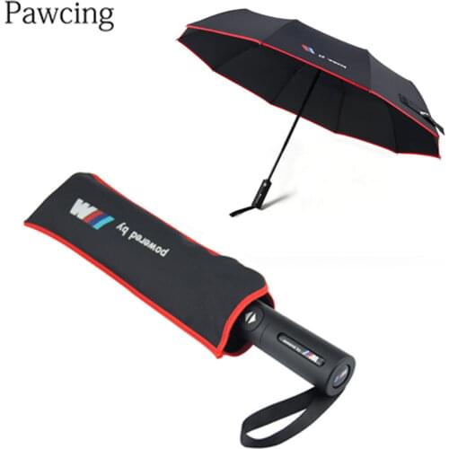 M Logo Umbrella For X5 X3 X6 E46 E39 E38 E90 E60 E36 F30 F30 E34 F10 F20 E92 E38 E91 E53 E87 M3 M5 3 5 7 Series Powered by M