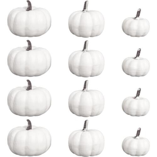 12x White Realistic Pumpkin Fall Harvest Thanksgiving Party Decor DIY Painting