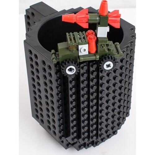 300-400ml Creative Milk Mug Coffee Cup Creative Build-on Brick Mug Cups Drinking Water Holder for LEGO Building Blocks Design