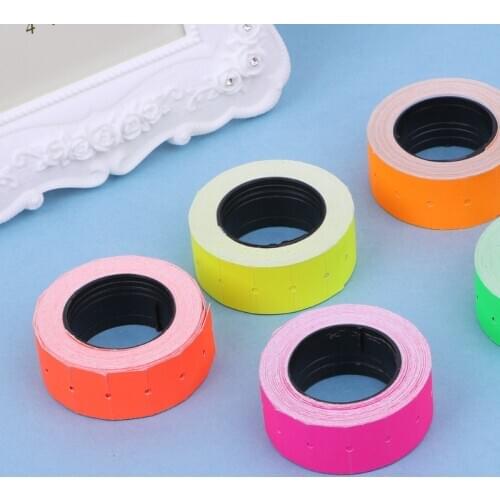500pcs/roll Colorful Adhesive Price Label Paper Tag Mark Sticker For MX-5500 Tag Gun Labeller Price Stickers