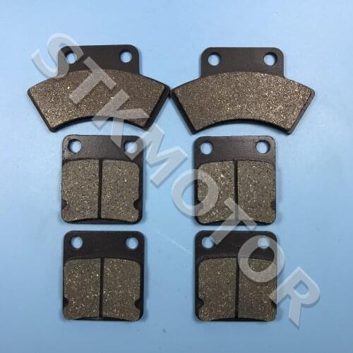 6pcs FRONT & REAR BRAKE PADS For POLARIS TRAIL BOSS 250 4X4 1987