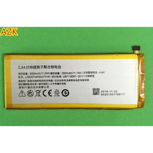 AZK 3.8V 3000mAh Li3829T44P6hA74140 Battery for ZTE Nubia Z7 Z9 NX508J NX510J NX511J Z9 Max Plus Z9 mini smartphone battery